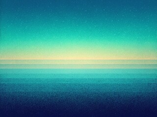 Abstract Blue Green Noise Gradient Background: Retro Wave 70s Banner Template