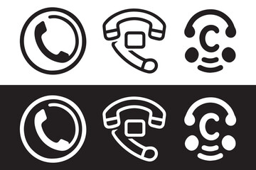 call icon set vector