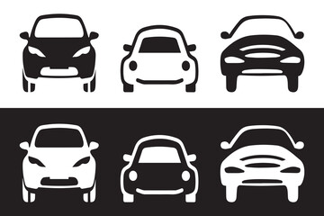car icon set vector