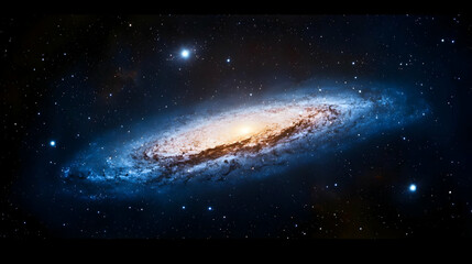 Obraz premium Spiral Galaxy In Deep Space