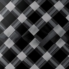 Handmade Cotton Gingham Fabric Featuring Classic Plaid Checkered Weave And Texture image