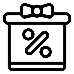 gift box discount icon