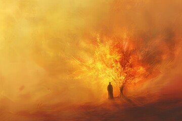 Fototapeta premium fire in the forest