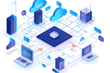 Illustration of A Cloud-Based Virtual Network Function (VNF) Deployment Process 