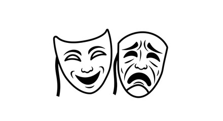Comedy Tragedy Masks Design