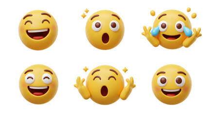Smiling Emoji Collection Set