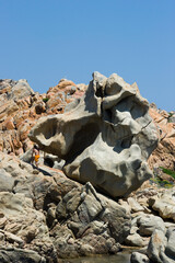 rocks in the sea, La Maddalena Archipelago Sardinia, Italy