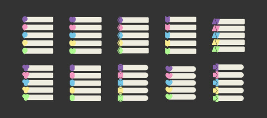 Infographic five shape element