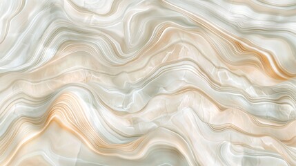 Obraz premium Beige marble texture exhibiting a stunning wavy pattern, creating an elegant and luxurious design ideal for backgrounds and textures in various settings and applications