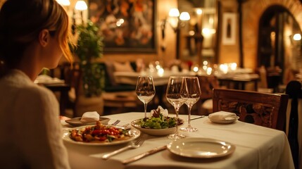 Obraz premium Elegant Dinner Setting