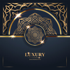 Luxury Background with Gold Mandala Design (15)