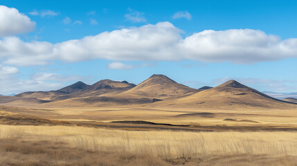 Blue Sky and Clouds Over Agate Fossil Beds.