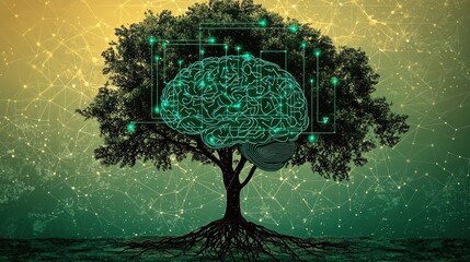 The Tree of Knowledge: A Digital Brain in Nature's Embrace