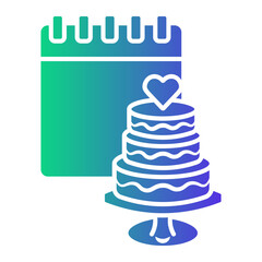 birthday Gradient icon