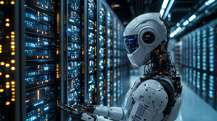 Futuristic AI Robotics and Automation in Advanced Data Center Networking