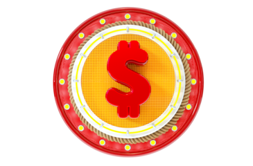 3d render icon money socialmedia