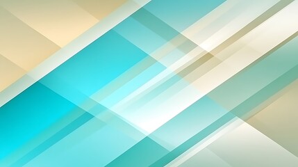 Abstract Teal Beige Geometric Background.