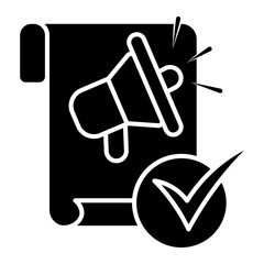 direct marketing Solid icon