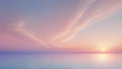 Obraz premium Sunset Sky Pastel Gradient Background