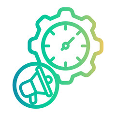 marketing Line Gradient Icon
