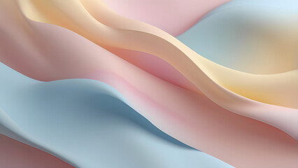 Calming Pastel Wave Gradient Background