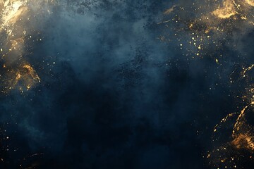 Dark Blue Background with Gold Splatter