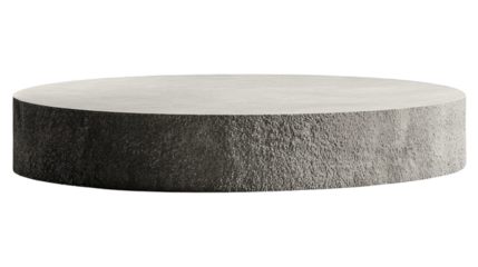 Minimalist podium illuminated by natural light in a serene setting