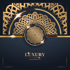 Luxury Background with Gold Mandala Design (41)