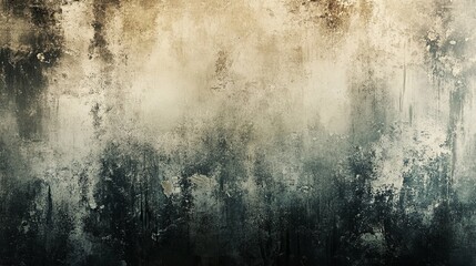 A textured wall displaying weathered and aged discoloration and staining