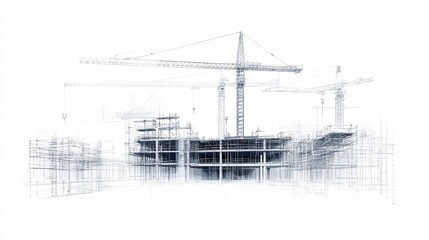 Architectural Blueprint of Construction Site (4)