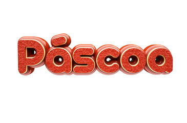 3d Render Happy Easter Páscoa