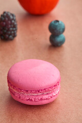 Colorful Macarons in Vibrant Dessert Scenes