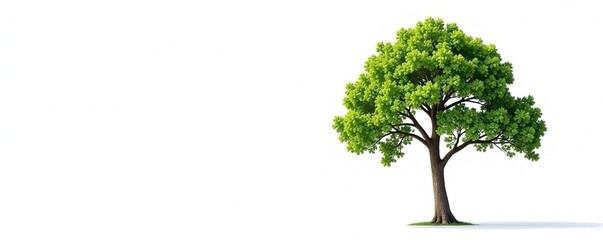 Short and stubby branch isolated on white background, simplicity, tree