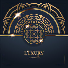 Luxury Background with Golden Mandala Design (3)