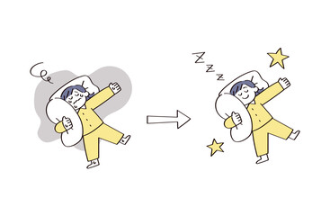 睡眠に関するイラスト
