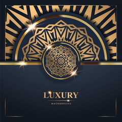 Luxury Background with Golden Mandala Design (13)