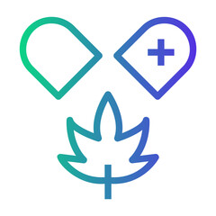 herbs Line Gradient Icon