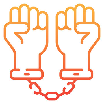 orange hands in handcuffs clip art preview