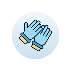 Gloves Vector icon