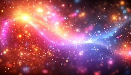 Fototapeta premium Cosmic Energy Streams for Nebula Glow.