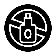 no alcohol Solid icon