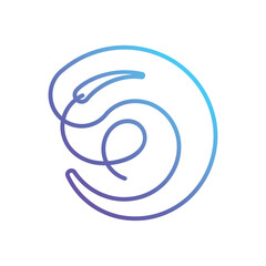 Curved needles Vector icon