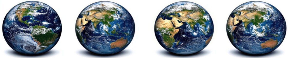 Earth globe world map set