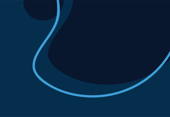 Abstract blue background with curved lines and place for your text. Vector illustration