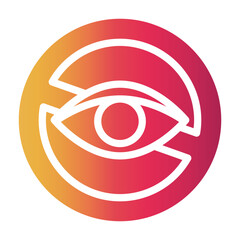 Fototapeta premium privacy sign Gradient icon