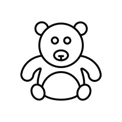 Obraz premium Teddy bear Vector icon
