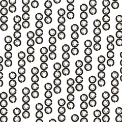Fototapeta premium Vertical double circle shapes create texture.