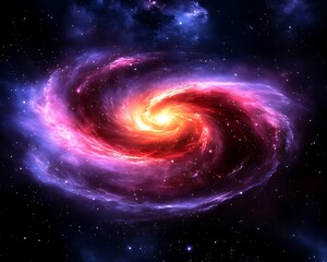 Obraz premium Cosmic Spiral Galaxy for swirling nebula.