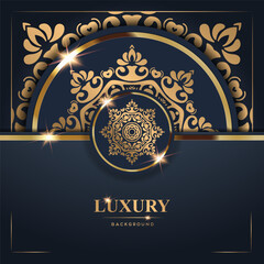 Luxury Background with Intricate Gold Design (1)