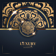 Luxury Background with Intricate Gold Design (4)